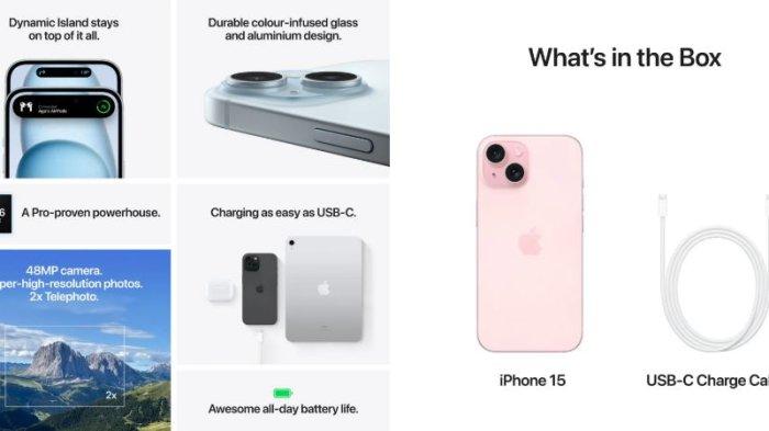 HARGA HP iPHONE- Tangkapan layar dari digimap.co.id, Kamis (27/2/2025) iPhone 15 dibekali spesifikasi mumpuni sebagai pendukung aktifitas Anda. Berikut harga HP iPhone 15 yang dibekali 3 pilihan kapasitas memori.