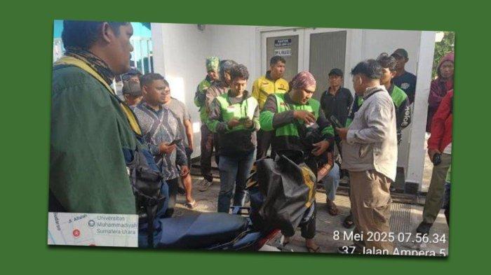 PAKET BERISI MAYAT BAYI - Seorang pengemudi ojek online (Ojol) di Kota Medan, Sumatra Utara (Sumut) menerima paket berisi jenazah bayi laki-laki, Kamis (8/5/2025). Menurut Kapolrestabes Medan, Kombes Gidion Arif Setyawan, kini motif kasus penemuan jasad bayi dalam paket yang diantarkan driver ojol ini masih diselidiki polisi. Polisi juga masih menyelidiki apa alasan pelaku memilih memaketkan jenazah bayinya ke lokasi pemakaman dibanding ia menguburkannya sendiri.