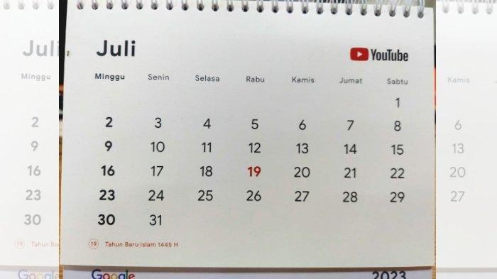 Kalender Juli 2023 - Berikut daftar tanggal merah bulan Juli 2023 lengkap dengan hari besar Nasional dan Internasional.