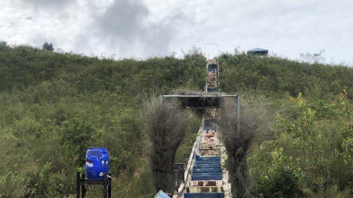 The tourist area of ????Gunung Lilangan, Ibul Village, Belitung Regency.
