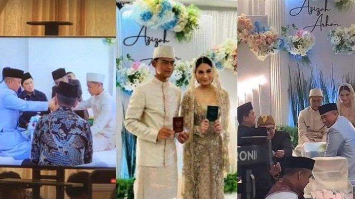 Momen sakral ijab kabul Azizah Salsha dengan Pratama Arhan bek Timnas Indonesia saat momen pernikahan di Jepang.