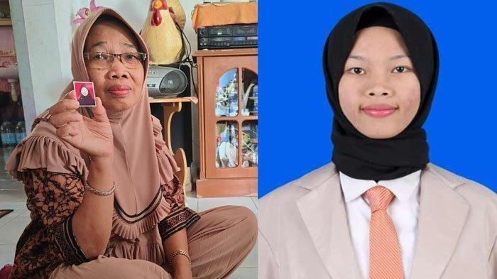 Asniliati sang ibunda dan Sheila Maulidya mahasiswi asal Belitung yang dikabarkan hilang di Yogyakarta