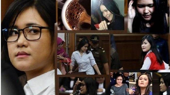 Kolase Jessica Kumala Wongso ketika mengikuti persidangan kasus kopi sianida yang menewaskan Wayan Mirna Salihin.