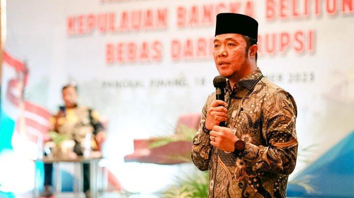 Ketua Bawaslu Provinsi Kepulauan Bangka Belitung, EM Osykar, dalam sebuah acara.