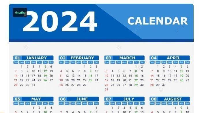 Daftar Tanggal Merah Libur Nasional dan Cuti Bersama Tahun 2024, Ada 27 Hari