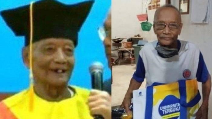 Sosok wisudawan tertua di Universitas Terbuka, Mbah Moen berbagi kisahnya semasa kuliah.