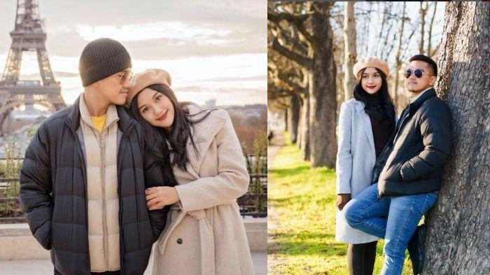 Kolase foto Erina Gudono dan Kaesang Pangarep.