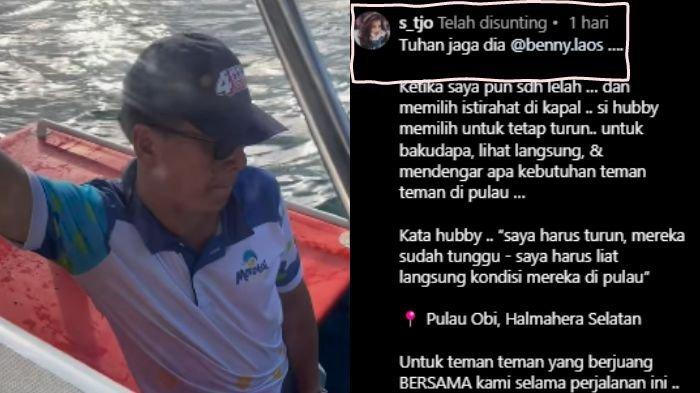 Foto Benny Laos (Kiri) dan postingan terakhir Sherly Tjoanda (Kanan). Firasat Sherly Tjoanda Istri Benny Laos Sebelum Suaminya Meninggal Dunia, Postingan Terakhir Disorot