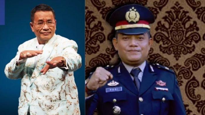 Kolase foto Hotman Paris dan Iptu Rudiana, Hotman meminta Polda Jabar untuk memeriksa Iptu Rudiana terkait kasus Vina Cirebon.