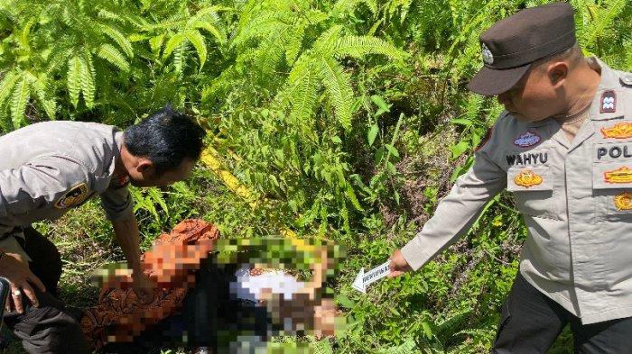 Kondisi korban setelah kecelakaan pada Rabu (9/7/2025). Identitas pria asal lebong bernama Alion Ansori (51) yang menjadi korban tewas dari kecelakaan maut di Kecamatan Giri Mulya Kabupaten Bengkulu Utara pada Rabu (9/7/2025).