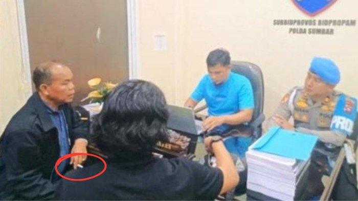 Kabag Ops Solok Selatan AKP Dadang Iskandar saat diperiksa Bid Propam Polda Sumbar