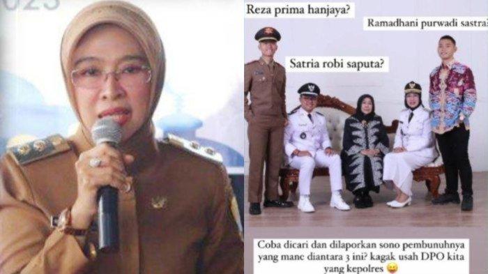 Kolase Foto Wahyu Tjiptaningsih Wakil Bupati Cirebon dan Keluarga.