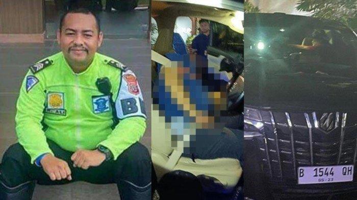 Kolase Brigadir RAT (kiri), Jasad Korban (Tengah) dan Mobil yang jadi TKP (Kanan).