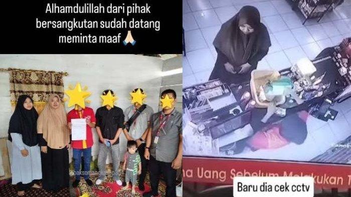 Foto kasir minimarket mendatangi rumah emak-emak yang dituduhnya. Nasib Kasir Minimarket Tuduh Emak-Emak Tak Bayar Gula, Lihat CCTV Berujung Malu dan Minta Maaf
