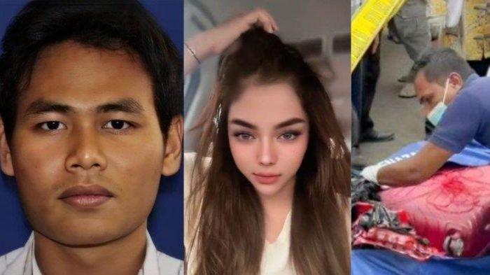 Foto RTH (Kiri), Uswatun Khasanah (Tengah) dan mayat Uswatun dimutilasi (Kanan).