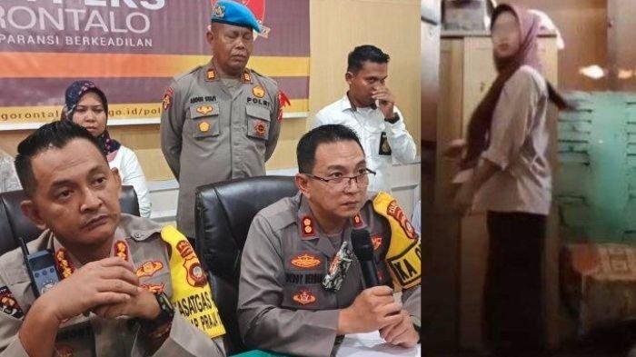 Foto sosok perekam (kanan) dan Kapolres Gorontalo (Kiri).