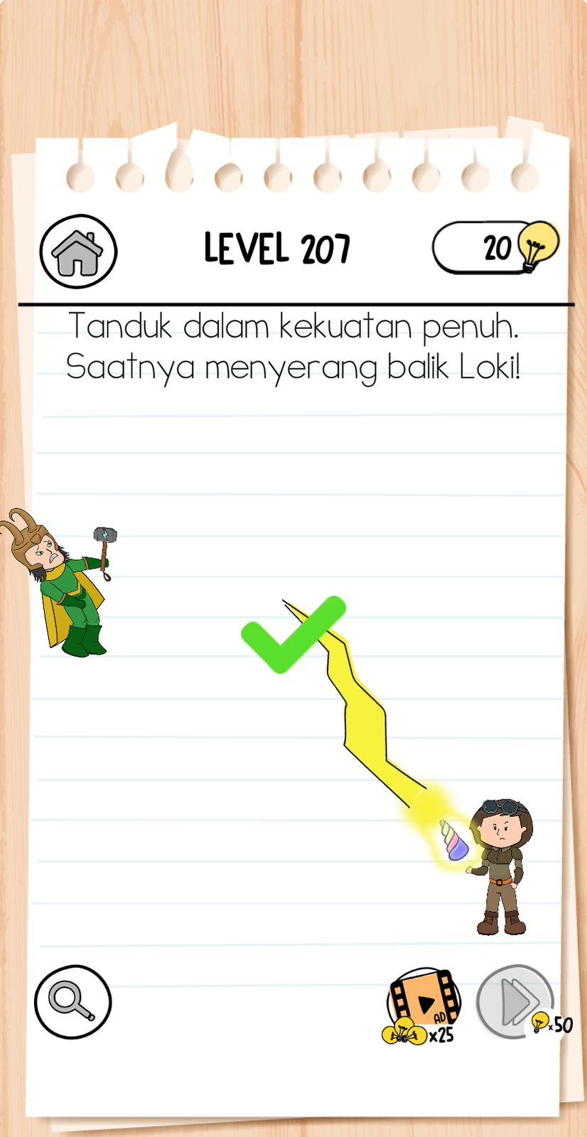 Ilustrasi Brain Test 3 Level 207