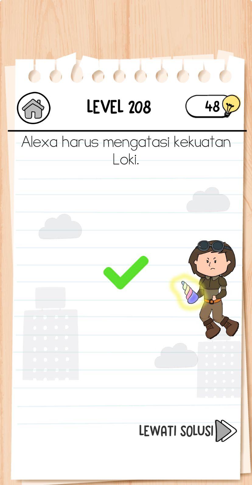 Ilustrasi Brain Test 3 Level 208
