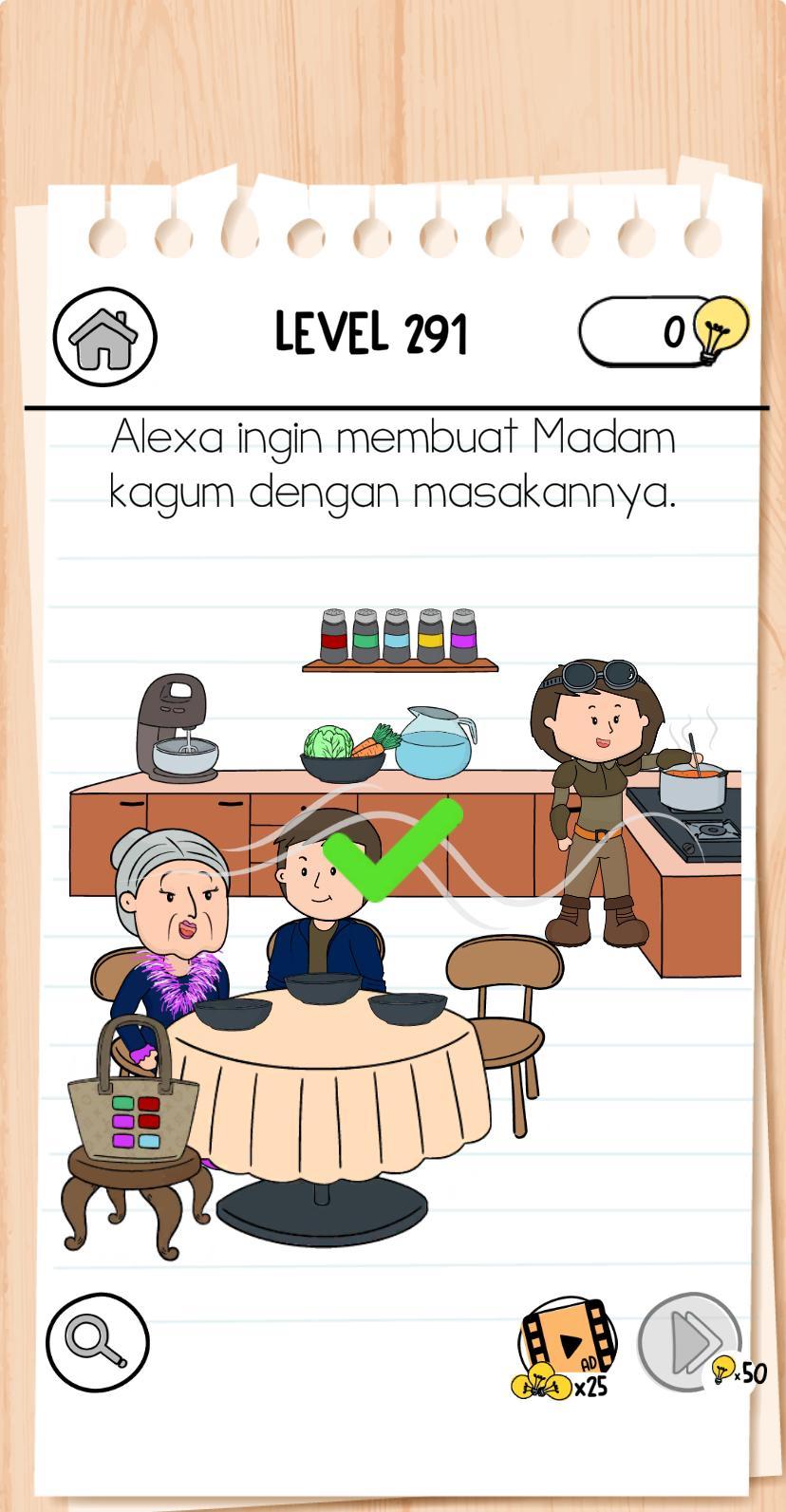 Ilustrasi Brain Test 3 Tricky Quest Level 290