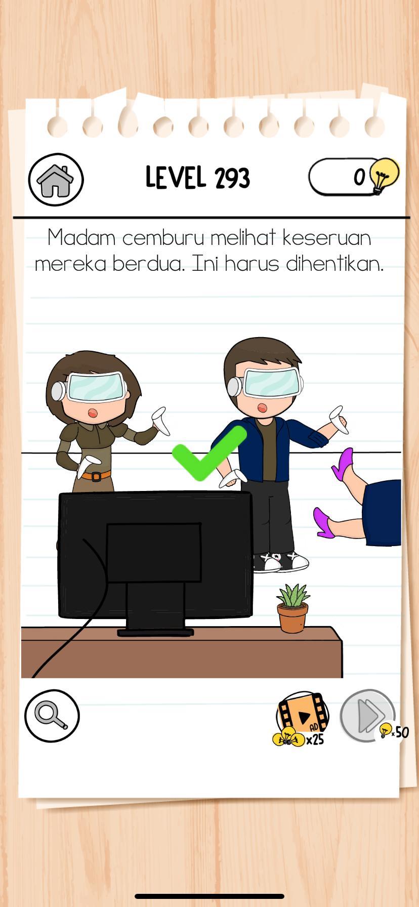 Ilustrasi Brain Test 3 Tricky Quest Level 294