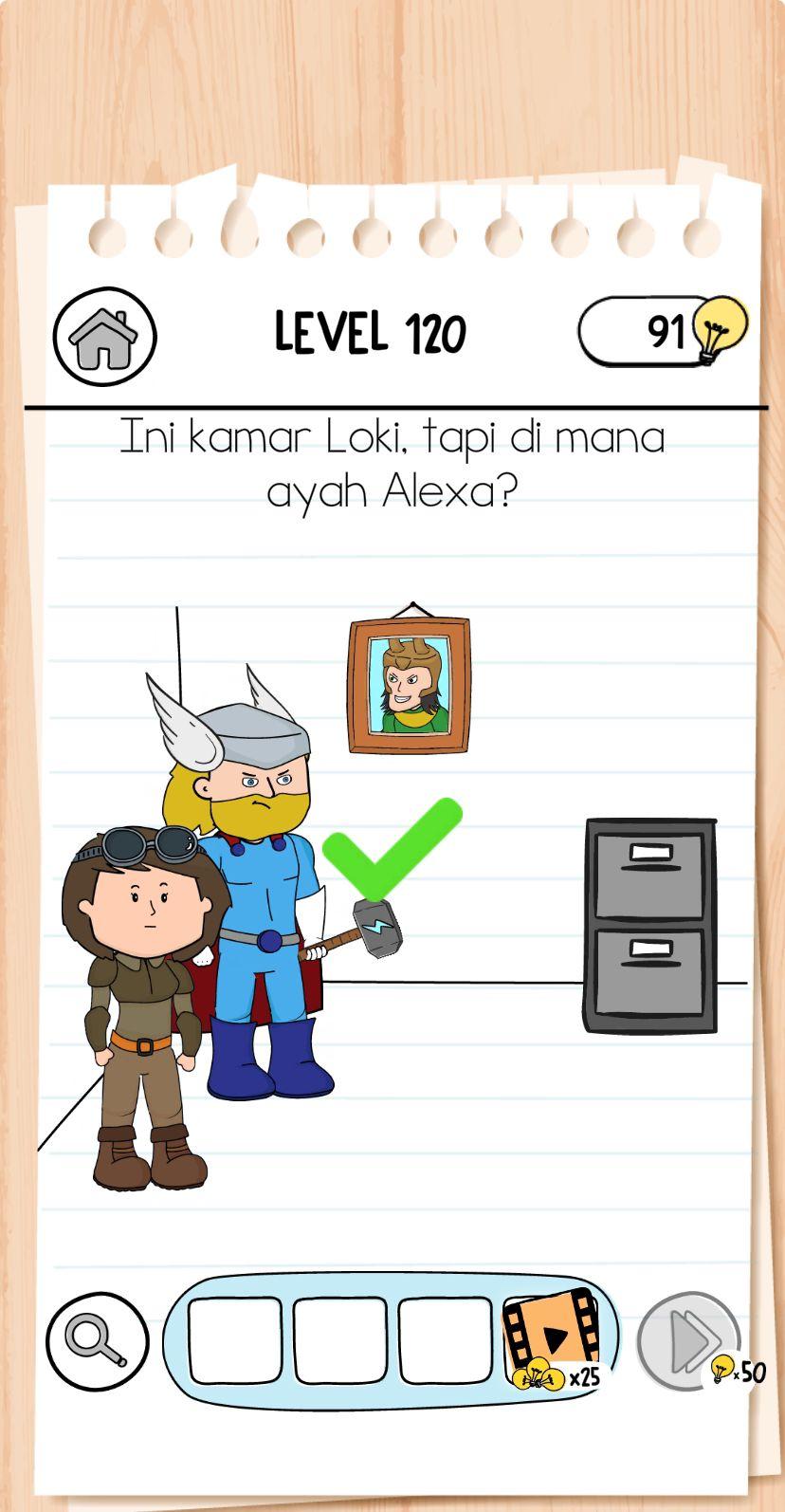 Ilustrasi Brain Test Level 120