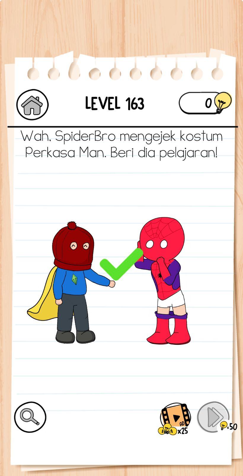 Ilustrasi Game Brain Test 3 Tricky Quest Level 163