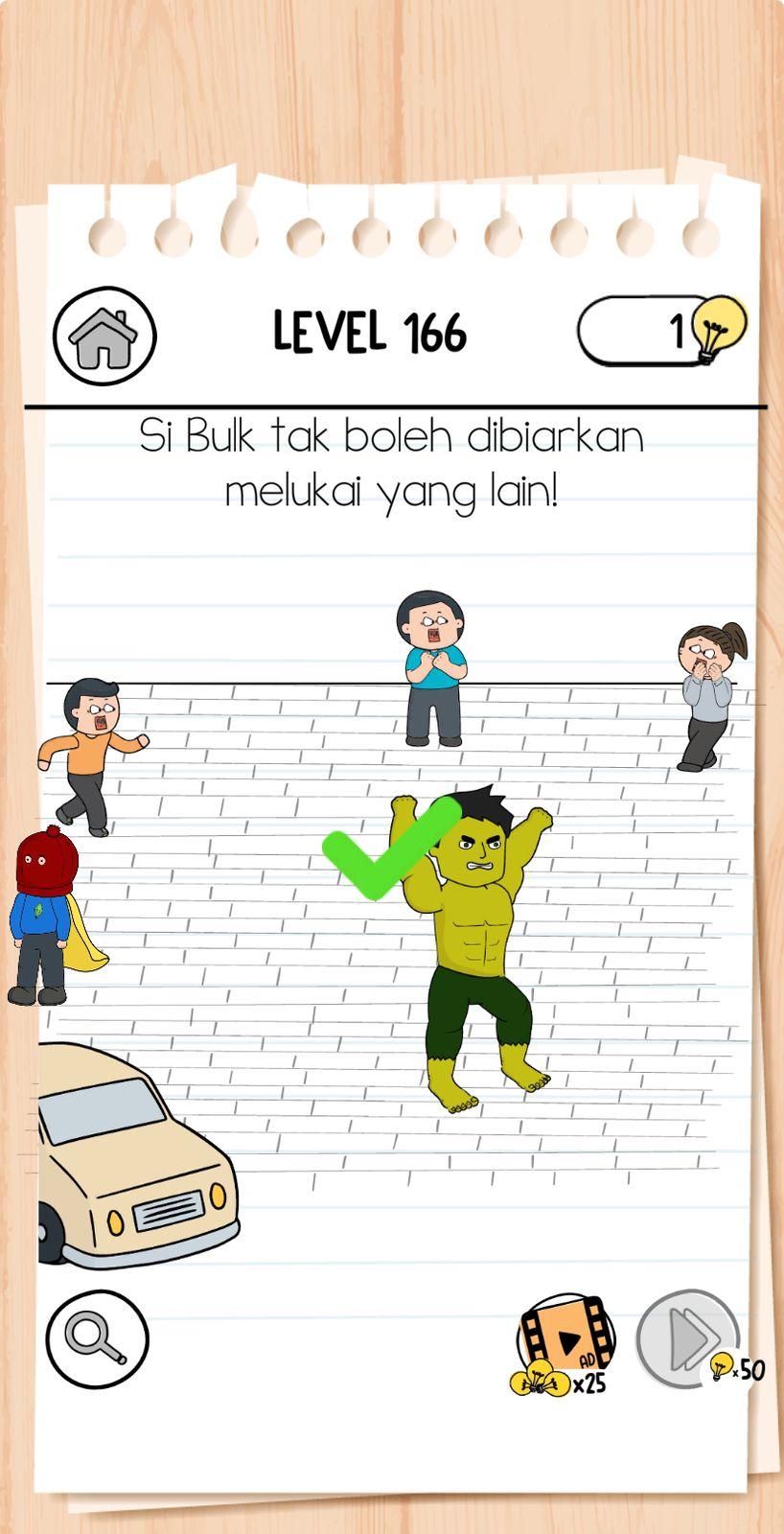 Ilustrasi Game Brain Test 3 Tricky Quest Level 166