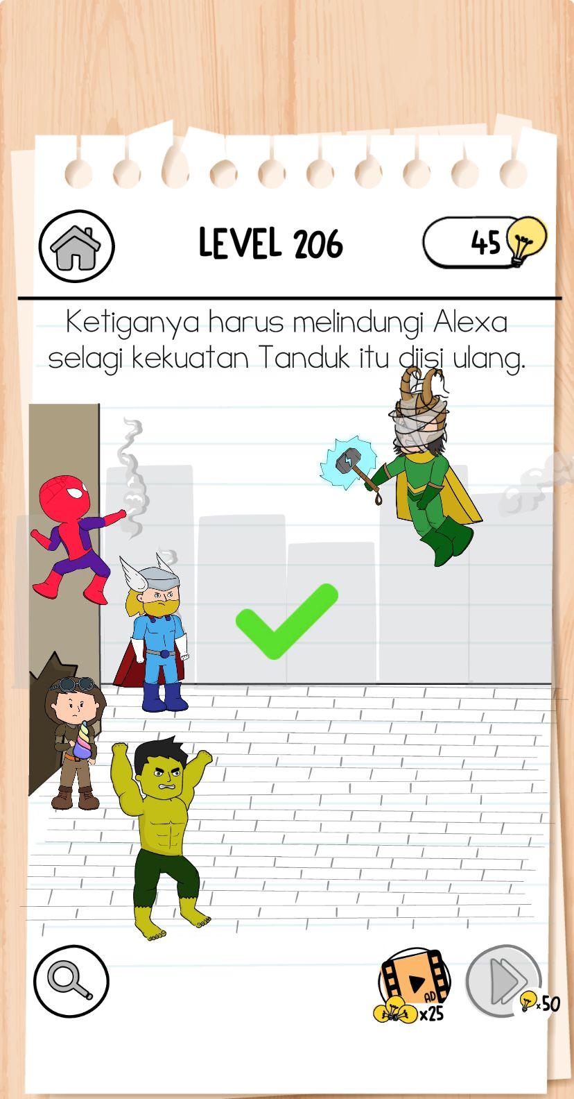 Ilustrasi Ilustrasi Brain Test 3 Level 206