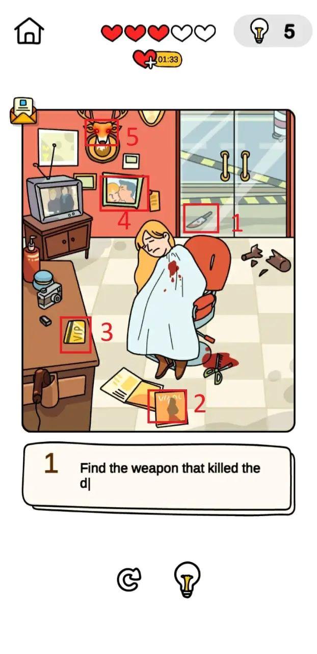 Inilah kunci jawaban game Brain Out Detektif level 9: Pembunuhan di Toko Barber.