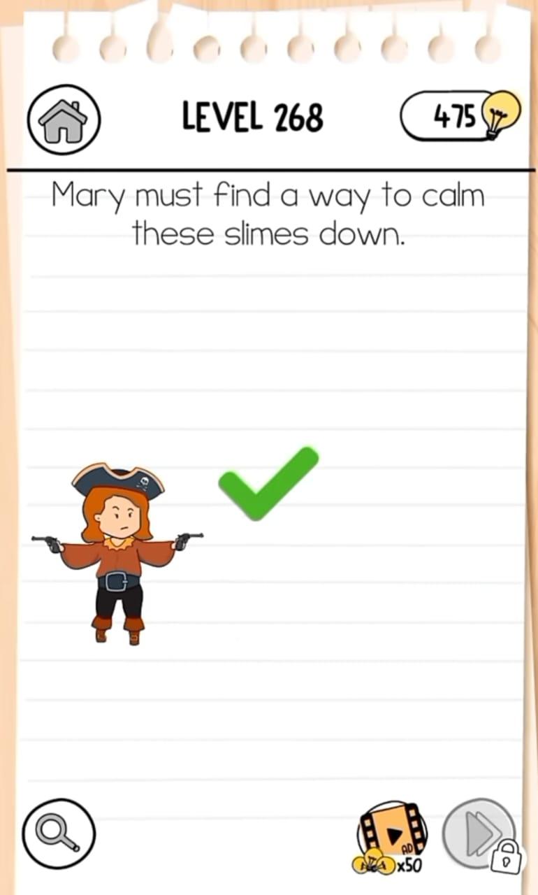Ilustrasi Kunci Jawaban Game Brain Test 3 Tricky Quest Level 268