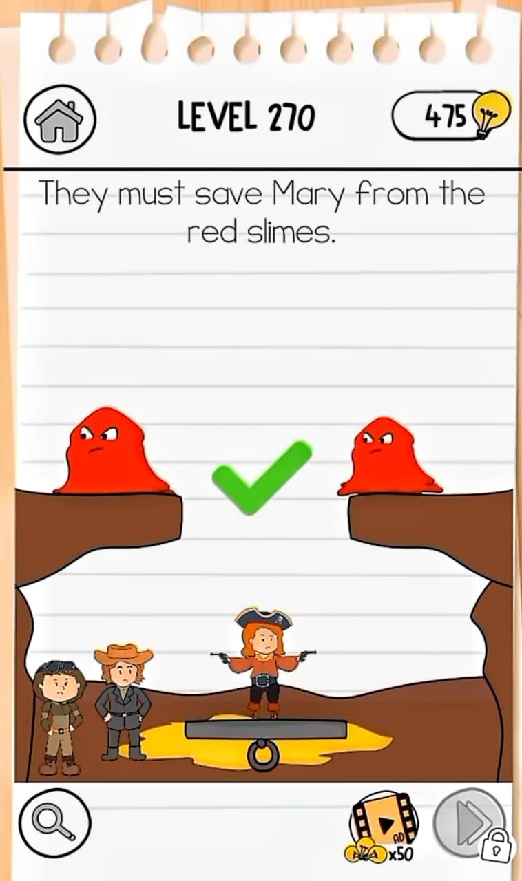 Ilustrasi Kunci Jawaban Game Brain Test 3 Tricky Quest Level 270