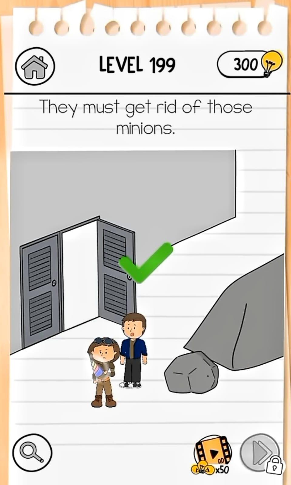 Ilustrasi kunci jawaban Brain Test 3 Tricky Quest level 199