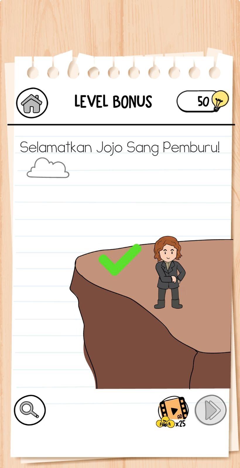 Ilustrasi kunci jawaban Brain Test level 16