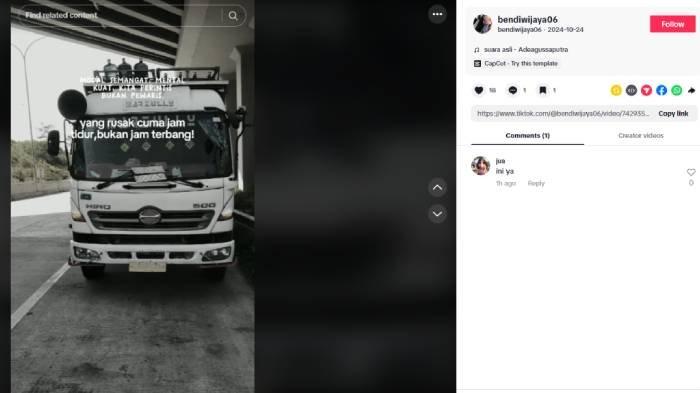 SOPIR KECELAKAAN MAUT TOL CIAWI - Akun sosmed sopir biang kerok kecelakaan maut di Gerbang Tol Ciawi 2, Kelurahan Katulampa, Kabupaten Bogor kini jadi sorotan.