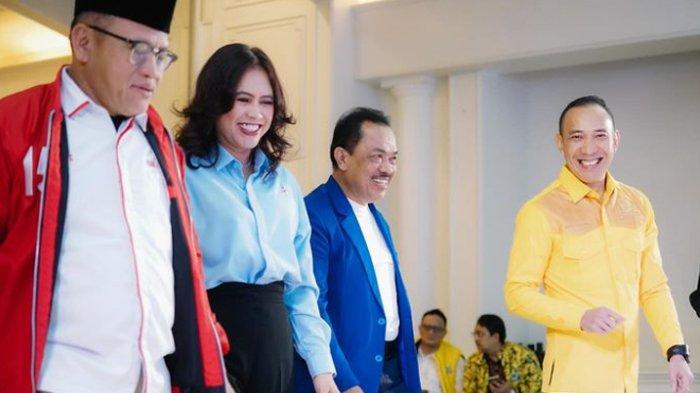 Koalisi Bogor Maju terdiri dari Partai Golkar, PAN, Demokrat dan PSI