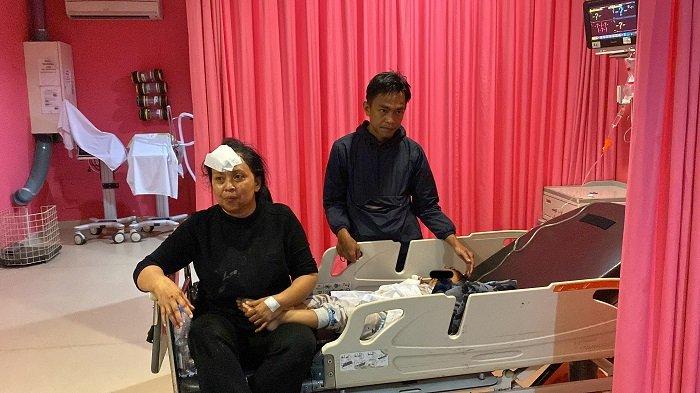 KORBAN KECELAKAAN BERUNTUN - Balita korban kecelakaan di Gerbang Tol Ciawi 2, Kecamatan Bogor Timur, Kota Bogor mendapat perawatan di RSUD Ciawi Kabupaten Bogor, Rabu (5/2/2025). (Muamarrudin Irfani)