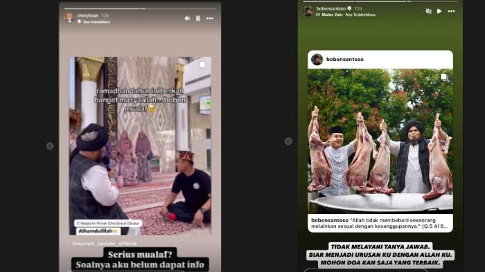 BOBON SANTOSO MUALAF - Istri Youtuber Bobon Santoso, Cheryl Ruan, ternyata belum tahu kalau suaminya sudah resmi jadi mualaf.