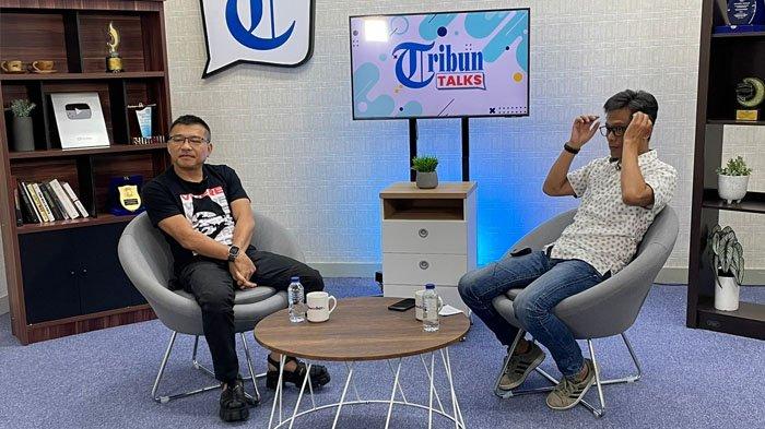 Caleg DPR RI dari Dapil Jabar V Kabupten Bogor, Anang Hermanyah di Kantor TribunnewsBogor.com, Senin (13/11/2023).