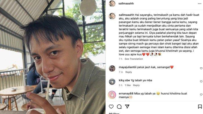 Curhatan Salmah, pacar Rafly Rasenzani, korban pohon tumbang di Kota Bogor, Jumat (1/11/2024)