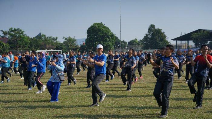 Pemkot Bogor bersama Satuan Induk Badan Intelijen Strategis (Satinduk Bais), Kota Bogor melakukan olahraga bersama Selasa (5/9/2023) pagi.