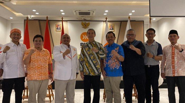 DPD PAN Kota Bogor sambangi sekretariat DPD PKS Kota Bogor bahas Pilwalkot Bogor 2024, Sabtu (27/4/2024). (Muamarrudin Irfani)