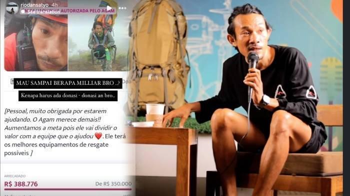 RESCUER PENDAKI DI RINJANI - Dihujat Gara-gara Dapat Donasi Rp 1,3 M, Agam Ternyata Pakai Uang Pribadi Selamatkan Juliana Marins