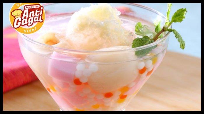 ES LECI JELI - Simak resep minuman segar Es Leci Jeli, penyejuk dahaga saat buka puasa Ramadhan 2025.
