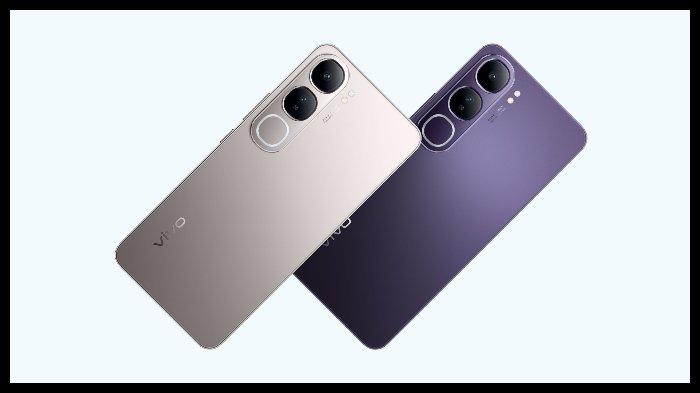 ILUSTRASI VIVO V40 LITE 5G warna Titanium Silver dan Carbon Black