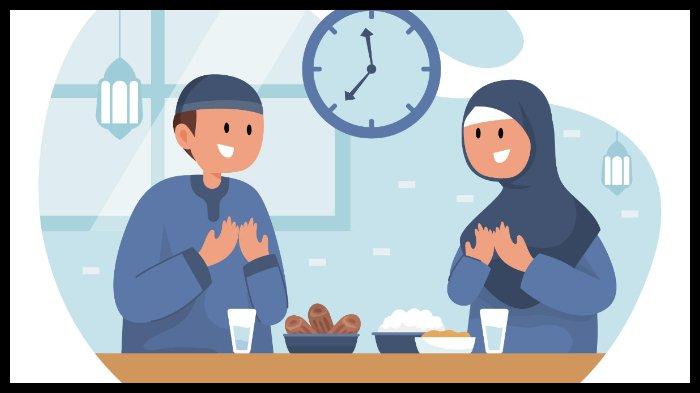 PUASA SUNNAH - Ilustrasi muslim menjalankan ibadah puasa.