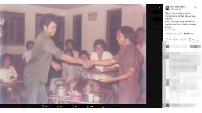 KKN JOKOWI - Jokowi saat melakukan KKN semasa kuliah di UGM.