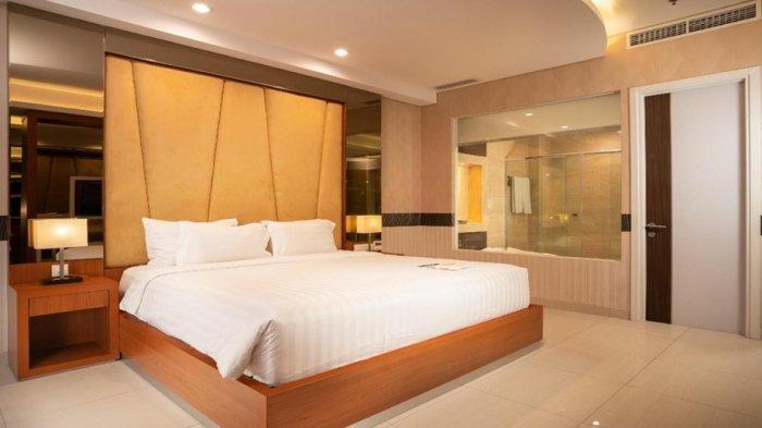 Salah satu kamar di Le Eminence, hotel di Bogor bintang 5 yang menyuguhkan keindahan pegunungan dan sawah.