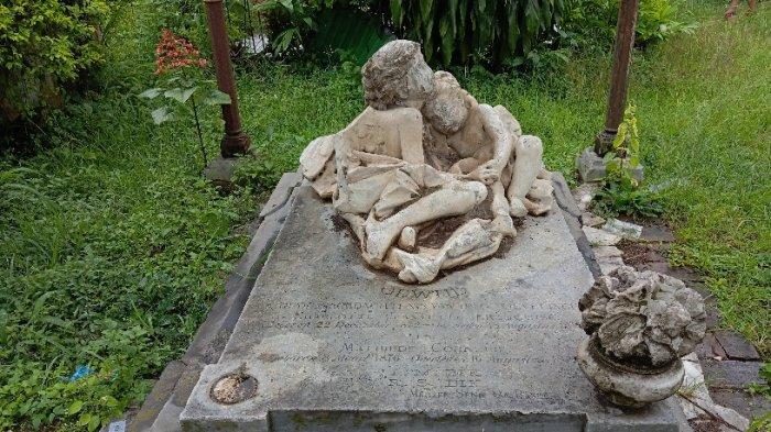 Salah Satu Makam Belanda di Kelurahan Cisarua, Puncak Bogor, Senin (5/2/2024).