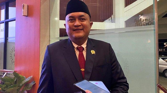 Wasekjen DPP Gerindra, Rudy Susmanto siap maju jadi calon Bupati Bogor, Selasa (19/3/2024). (Muamarrudin Irfani)