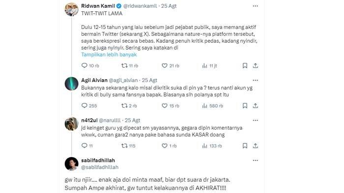 Setahun lebih berlalu, sosok guru honorer bernama Sabil Fadhillah yang dulu viral karena dipecat setelah kritik Ridwan Kamil kembali jadi sorotan. Sabil tampak masih menyimpan dendam terhadap Ridwan Kamil.